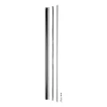 Kozza KB5000 – complete French balcony aluminium H1100 mm, glass 16–17.52 mm, matt anodised 000-851 (3)