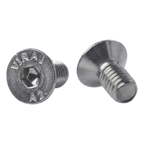 Countersunk screw M6x12 mm A2 DIN 7991 – hexagonal socket, stainless steel 000-814 (1)