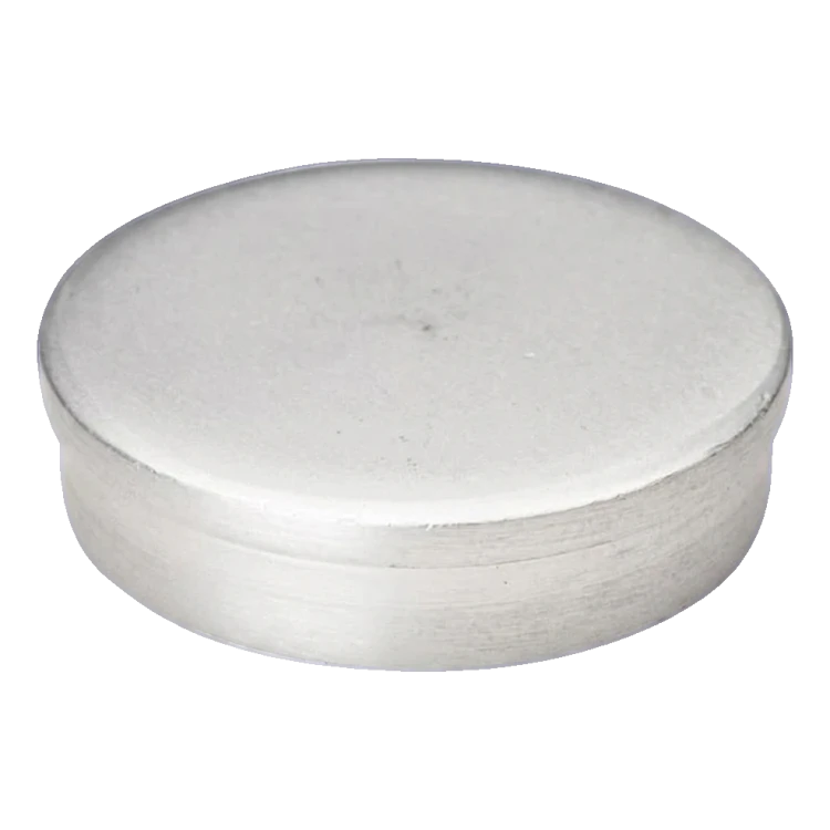 Kozza aluminium end cap for all-glass balustrade profiles KE 105 / KE 115 – matt anodised 000-847 (1)