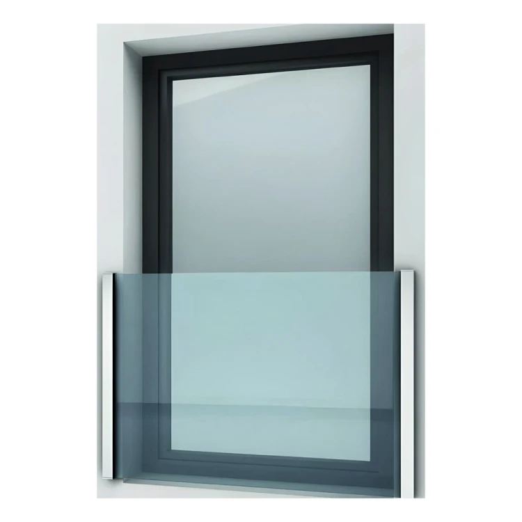 Kozza KB5000 – complete aluminium French balcony H1100 mm, flat system, matt anodised 000-850 (10)
