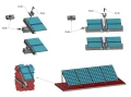 Mounting triangle 15 horizontal 890x860x240 PV-09-04 (5)
