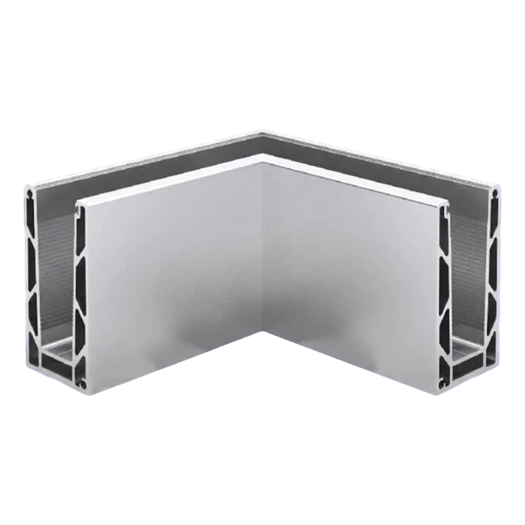 Kozza KE100 – internal corner U-profile 90° for all-glass balustrades, top-mounted 000-854 (1)
