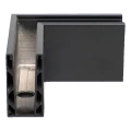 Kozza KE 100 – external corner U profile 90° for all-glass balustrades, dark grey RAL 7021 000-858 (3)