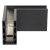 Kozza KE 100 – external corner U profile 90° for all-glass balustrades, dark grey RAL 7021 000-858 (3)