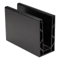 Kozza KE 100 – U-profile for all-glass balustrades 5000 mm black, top mounting 000-861 (1)