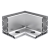 Kozza KE 105 – L-shaped corner profile 90° for all-glass balustrades, external, longitudinal mounting from above 000-866 (1)