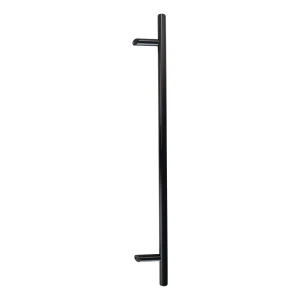 PSG single-sided round door handle black 32×1200 mm AISI 304 – 45° mounting