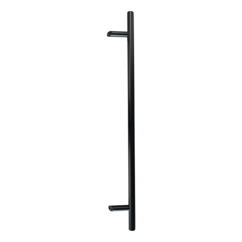 PSG single-sided round door handle black 32×1200 mm AISI 304 – 45° mounting 000-721 (1)