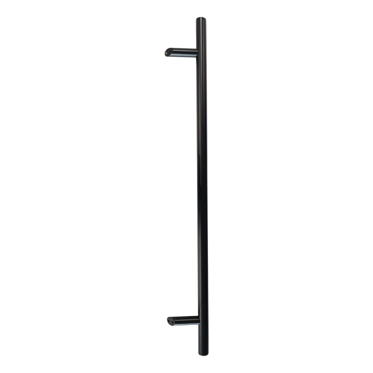 PSG single-sided round door handle black 32×1200 mm AISI 304 – 45° mounting 000-721 (1)