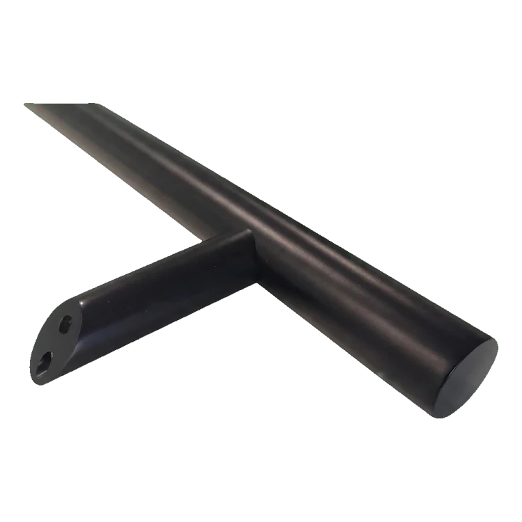 PSG single-sided round door handle black 32×1200 mm AISI 304 – 45° mounting 000-721 (2)