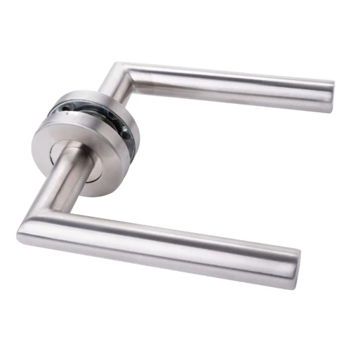 PSG Palermo – straight stainless steel door handle with round escutcheon 000-635 (1)