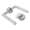 PSG Palermo – straight stainless steel door handle with round escutcheon 000-635 (2)