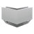 Kozza KE 120 – U profile corner 90° for all-glass balustrades, external, side mounting 000-874 (1)