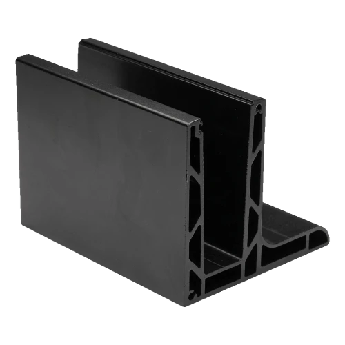 Kozza KE 105 – aluminium L profile for all-glass balustrades 5000 mm black 000-872 (1)