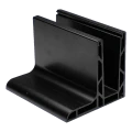 Kozza KE 105 – aluminium L profile for all-glass balustrades 5000 mm black 000-872 (2)
