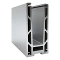 Kozza KF 1000 – U-profile aluminium profile for all-glass balustrades 5000 mm with drainage 000-878 (1)