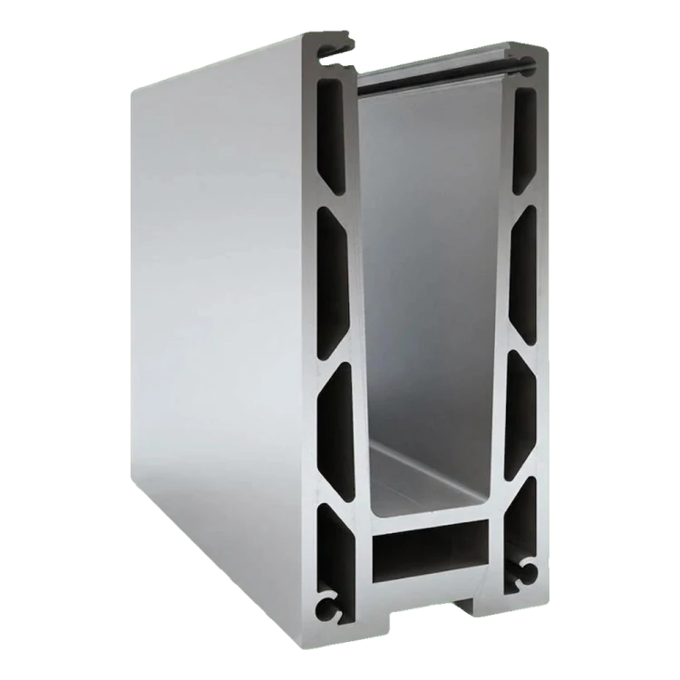Kozza KF 1000 – U-profile aluminium profile for all-glass balustrades 5000 mm with drainage 000-878 (1)