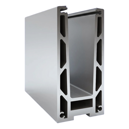 Kozza KF 1000 – U-profile aluminium profile for all-glass balustrades 5000 mm with drainage 000-878 (2)