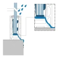 Kozza KF 1000 – U-profile aluminium profile for all-glass balustrades 5000 mm with drainage 000-878 (7)