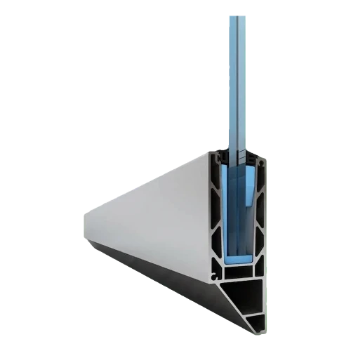 Kozza KE 120 – U-profile for all-glass balustrades 5000 mm, side mounting 000-877 (1)