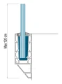 Kozza KE 120 – U-profile for all-glass balustrades 5000 mm, side mounting 000-877 (6)