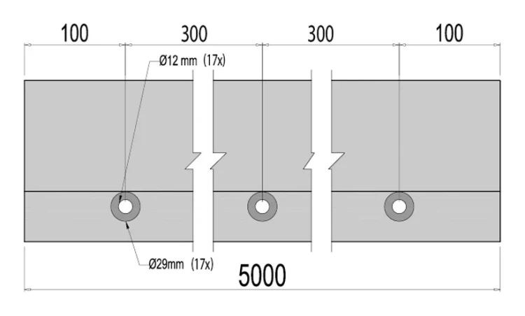 Kozza KE 120 – U-profile for all-glass balustrades 5000 mm, side mounting 000-877 (7)