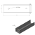 C-profile - Connector for plinth 200x50 brown GPV-700-35 (3)