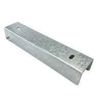 C-channel connector bracket for foundation wall 250x50 galvanised