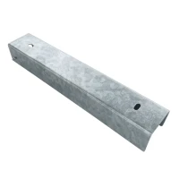 C-channel connector mounting bracket for kerb 300x50 galvanised
