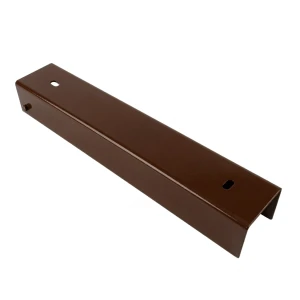 C-channel connector bracket for base wall 300x50 bronze