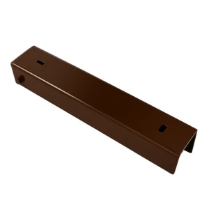 C-channel connector bracket for base wall 300x55 bronze