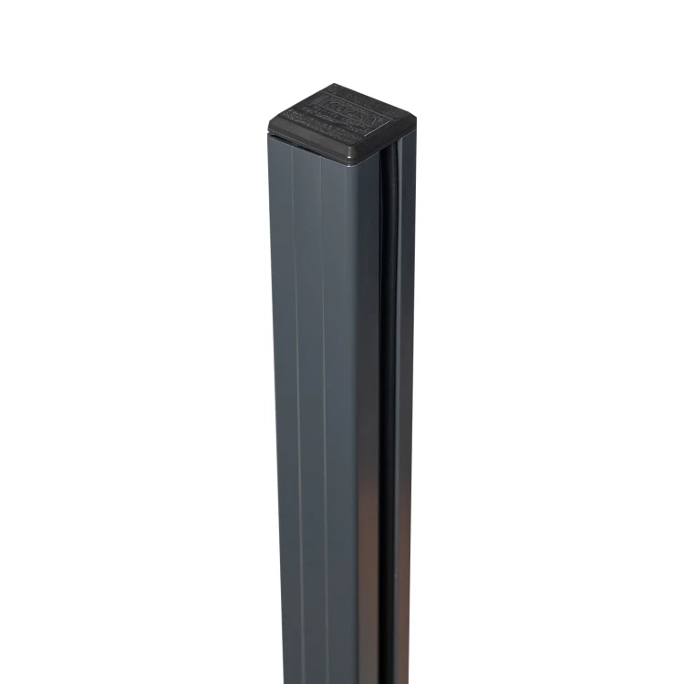 Corner railing post 45x45x1283mm glass 8.72mm dark grey Kozza KR7500 000-890 (3)