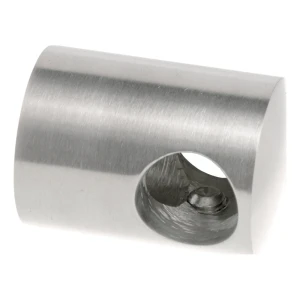 PSG through-rod balustrade holder for ø 10 mm rod – AISI 304 satin, surface mounting