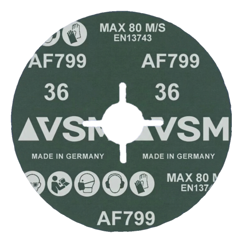 PFERD Actirox AF799 – ceramic fibre disc 125 mm P36 for steel and INOX 000-891 (2)