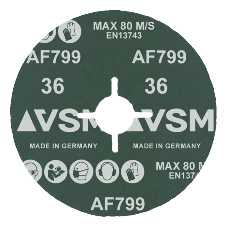 PFERD Actirox AF799 – ceramic fibre disc 125 mm P36 for steel and INOX 000-891 (2)