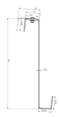 Roof hook S450 adjustable for pitched roofs PV-08-07 (2)