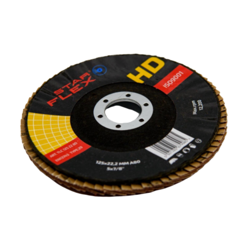 Starflex HD – T29 125mm ceramic flap disc for steel and INOX, grit 40 000-940 (1)