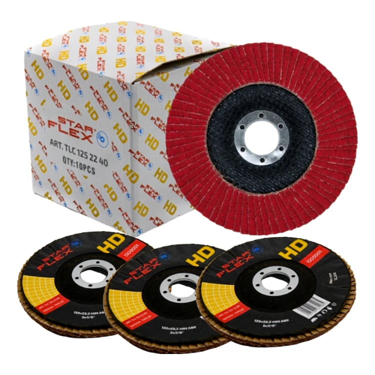 Starflex HD – T29 125mm ceramic flap disc for steel and INOX, grit 40 000-940 (4)