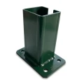 Fence post base 80x80 mm 8 mm green 000-787 (1)