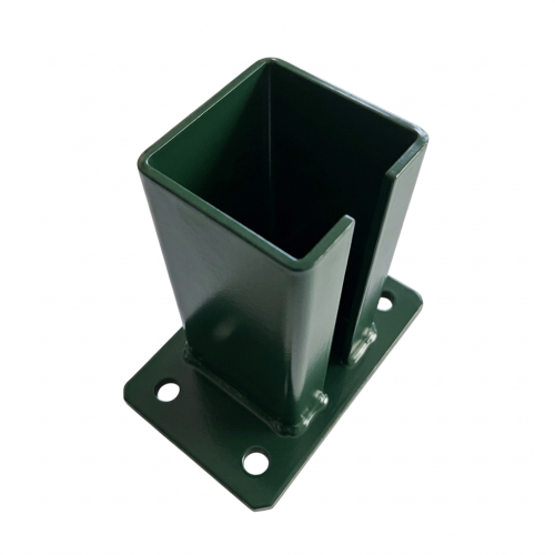 Fence post base 80x80 mm 8 mm green 000-787 (2)