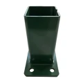 Fence post base 80x80 mm 8 mm green 000-787 (3)