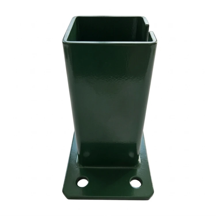 Fence post base 80x80 mm 8 mm green 000-787 (3)