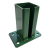 Fence post base 80x80 mm 8 mm green 000-787 (4)