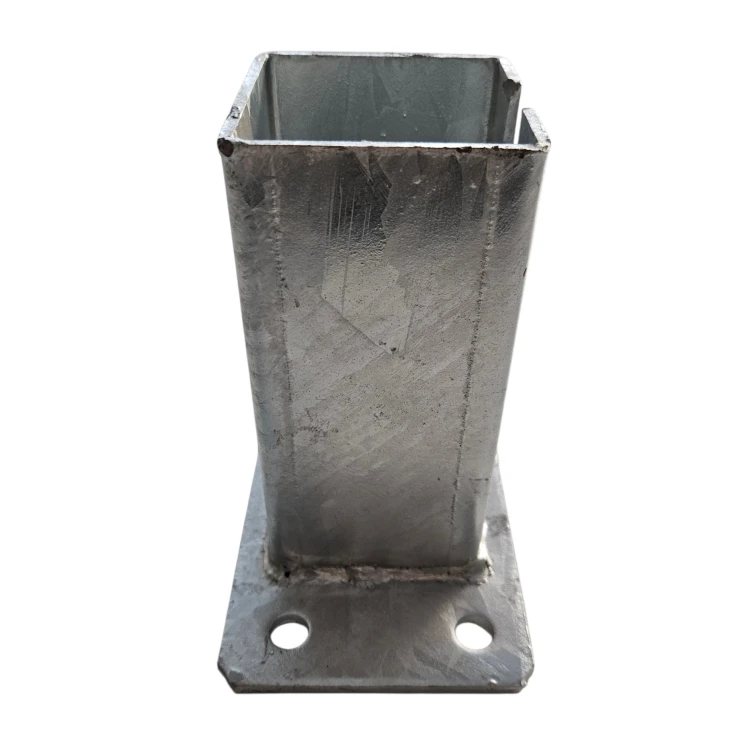 Fence post base 80x80 mm 8 mm galvanised 000-785 (3)