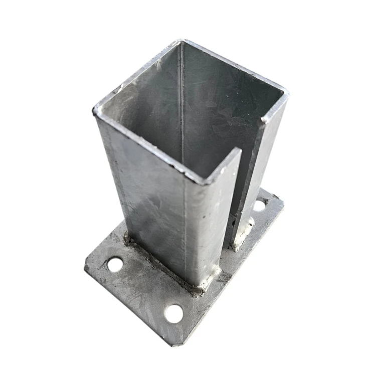 Fence post base 80x80 mm 8 mm galvanised 000-785 (4)