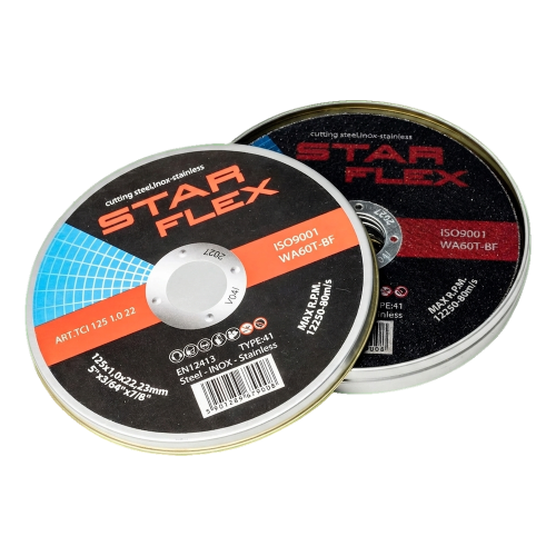 Starflex – cutting disc set for steel and stainless steel 125×1.0 mm (10 pcs.) 000-950 (1)