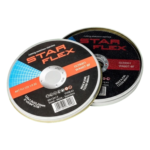 Starflex – cutting disc set for steel and stainless steel 125×1.0 mm (10 pcs.) 000-950 (1)