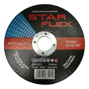 Star Flex – cutting disc for steel and INOX 125×1.6 mm WA46T-BF