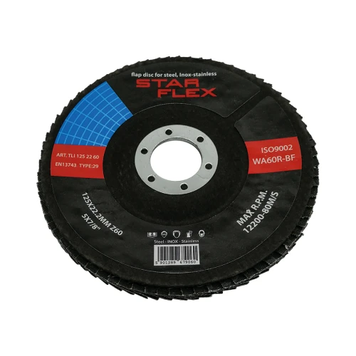 Star Flex – bent flap disc T29 125 mm zirconia grit 60 INOX 000-963 (1)