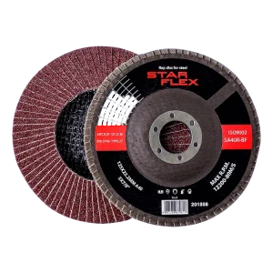 Starflex – flat flap disc for steel 125 mm grit 40 (T27)